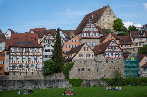 schwäbisch hall truss city view