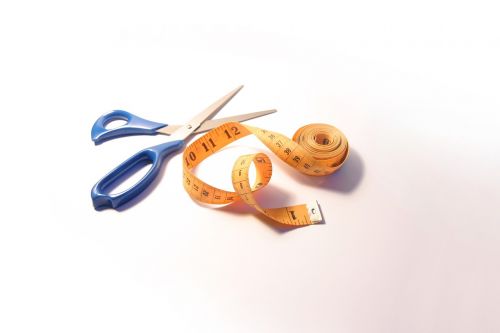 scissors tape measure tailor