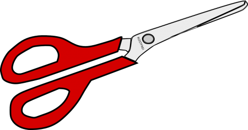 scissors red tool
