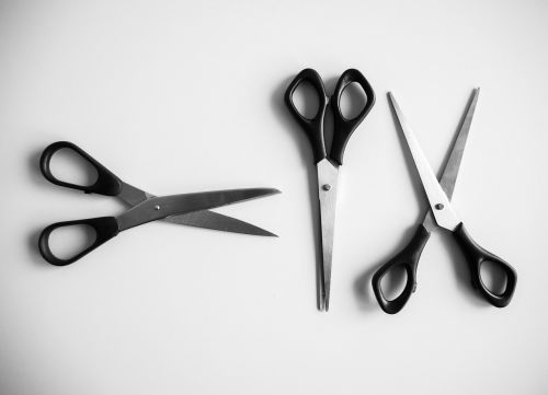 scissors office metal