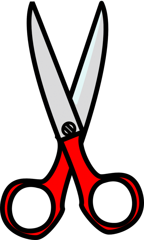 scissors red tool