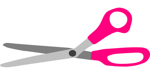 scissors pink sharp