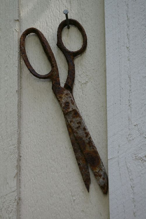 scissors rust rusted