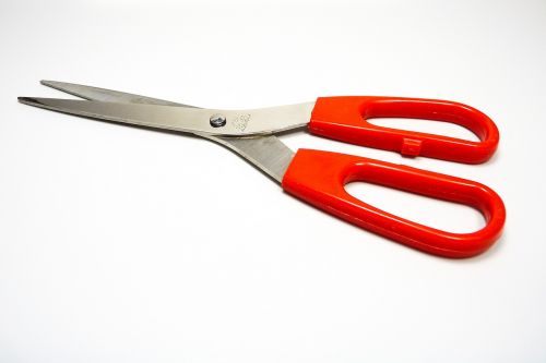 scissors kitchen red