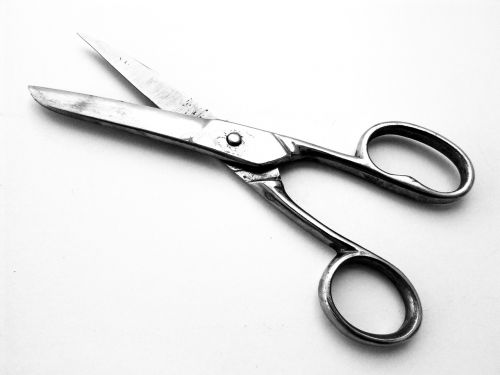 scissors cut metal