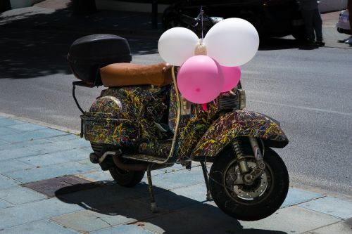 scooter moto balloons