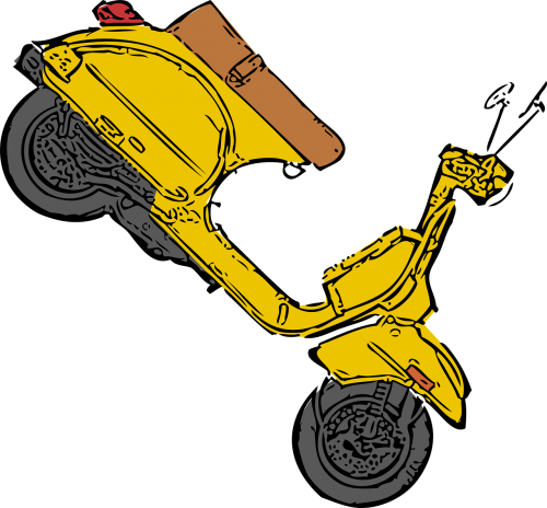 scooter vehicle yellow
