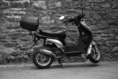 scooter two wheels transport