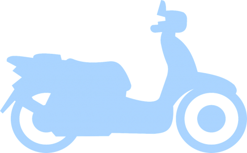 scooter blue vehicle