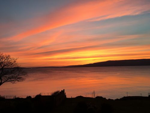 scotland west coast sunset