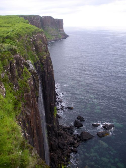 scotland sea cliff