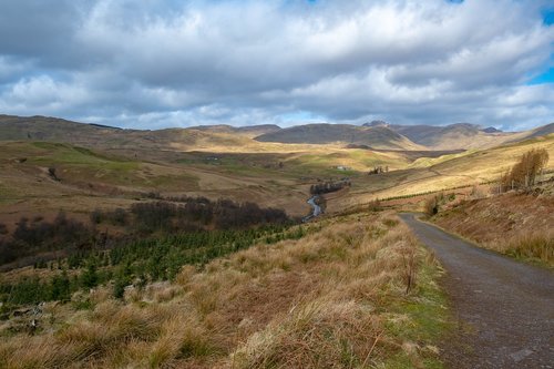 scotland  hills  landscape