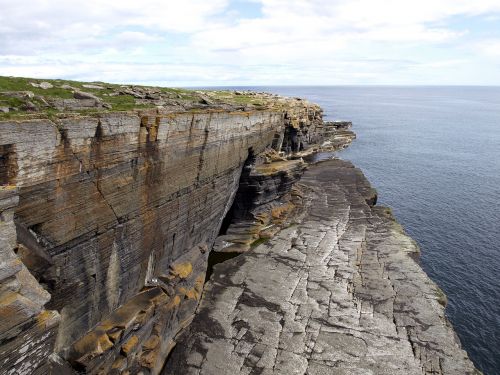 scotland cliffs north sea