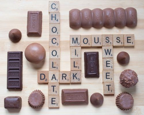 scrabble chocolate dark chocolate