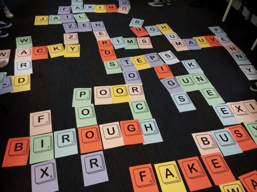 scrabble game letters