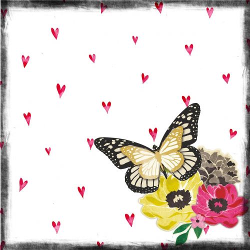 scrapbook page butterfly