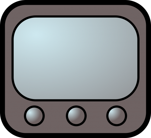 screen television gray