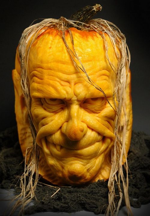 sculpted pumpkin halloween