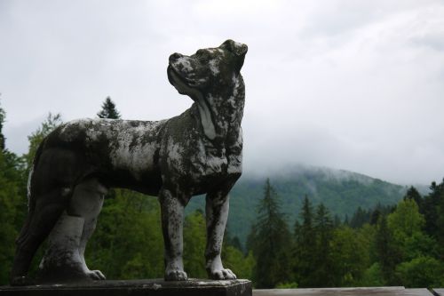 sculpture dog romania