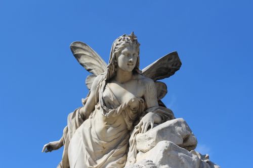 sculpture statue stone fairy