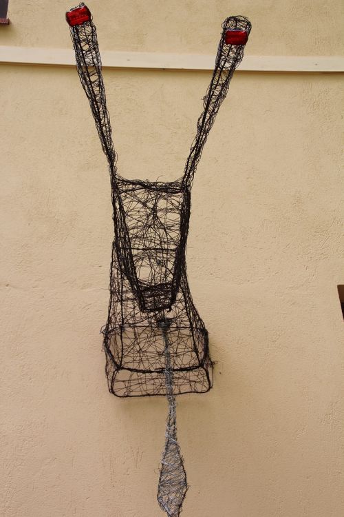 sculpture hirsch antler