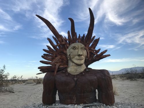 sculpture art desert indian