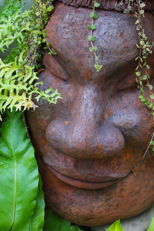sculpture stone face face