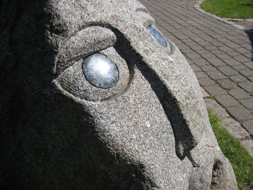 sculpture face stone