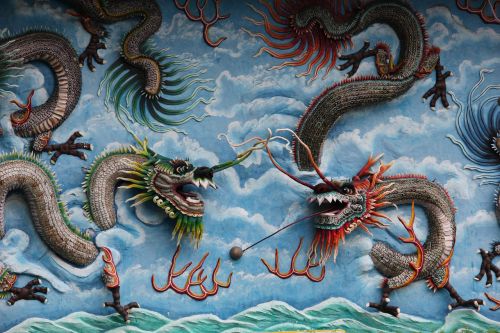 sculpture dragons singapore