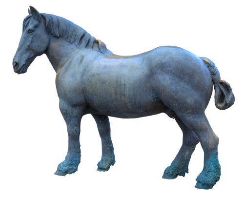 sculpture bronze horse