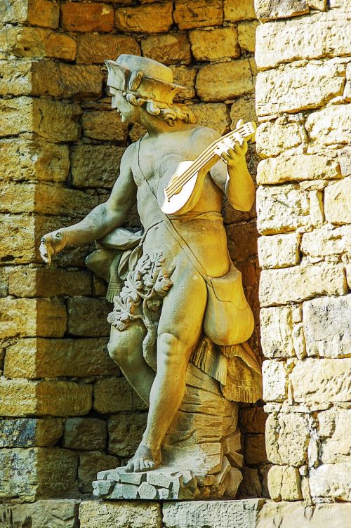 sculpture musician statue