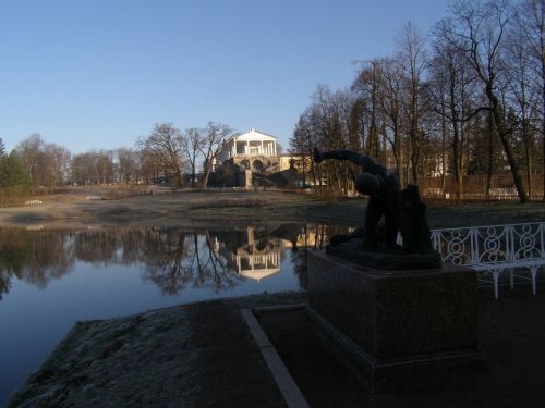 sculpture morning sky