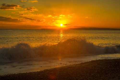 sea sunset horizon