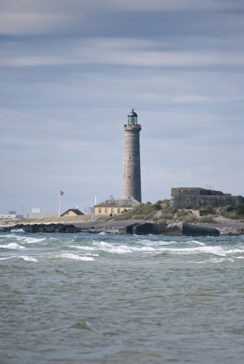 sea lighthouse the waves