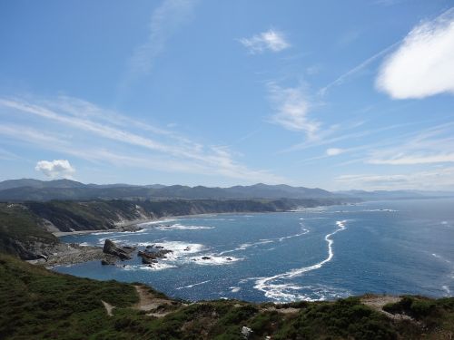 sea asturias clouds