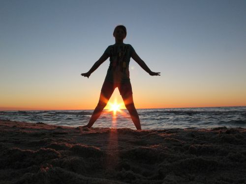 sea beach sunset