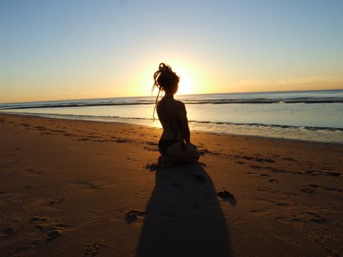 sea sunset loneliness