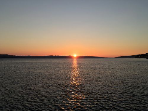 sea sunset croatia