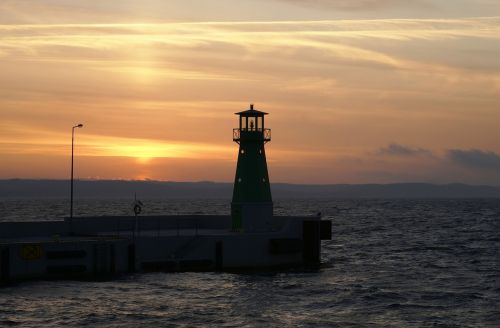 sea lighthouse sea wall