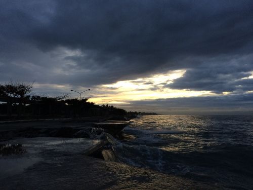 sea seaside sunrise