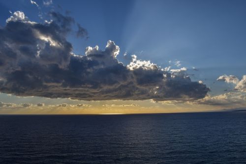 sea clouds sky