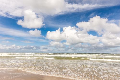 sea beach clouds