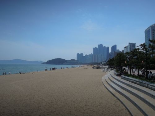 sea haeundae beach sandy