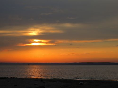 sea sunset evening