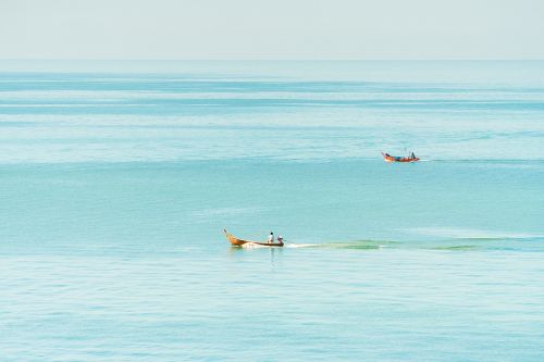 sea boats fishermen