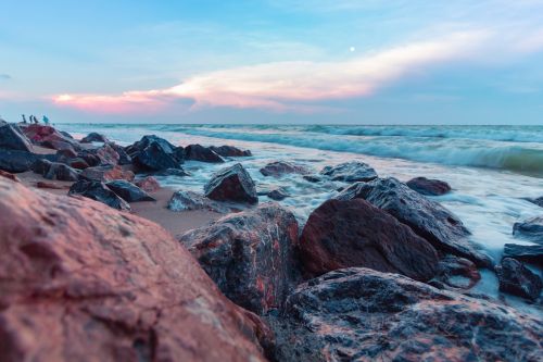 sea sandy beach seashore