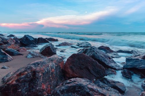 sea sandy beach seashore