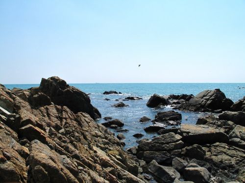 sea rock waves