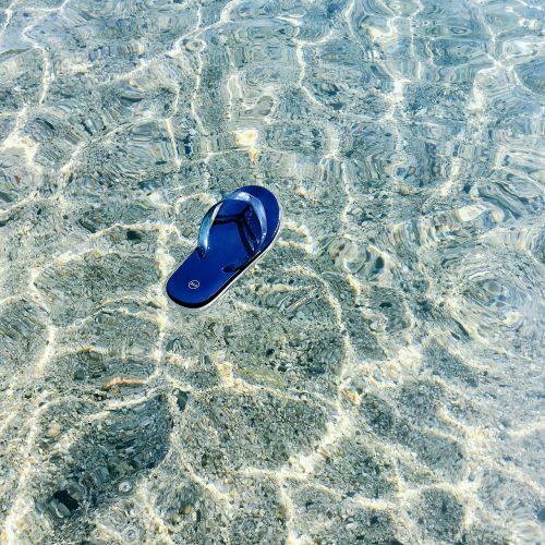 sea beach sandals blue