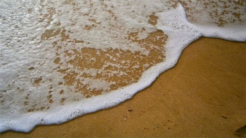 sea beach foam